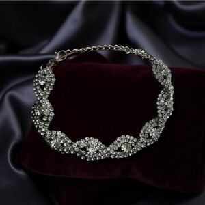 Infinity Rhinestone Crystal Prom Formal Anklet Bridal Sparkle Glamour Fairy Glam
